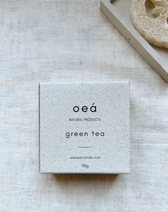 Přírodní mýdlo "GREEN TEA" se zeleným čajem a citronovou trávou (110g)